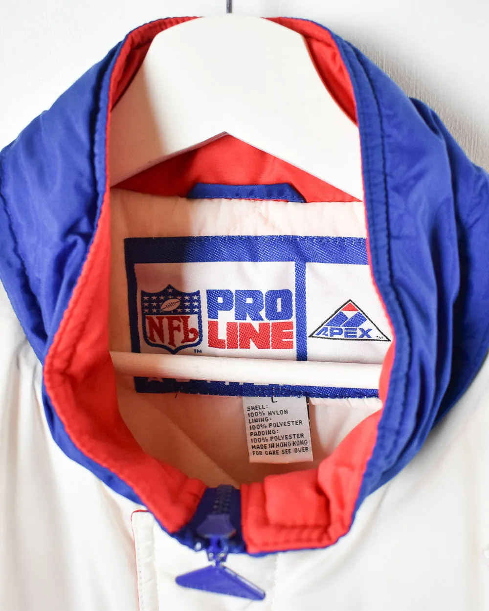 Apex Pro Line New England Patriots Quilted Coat - Large