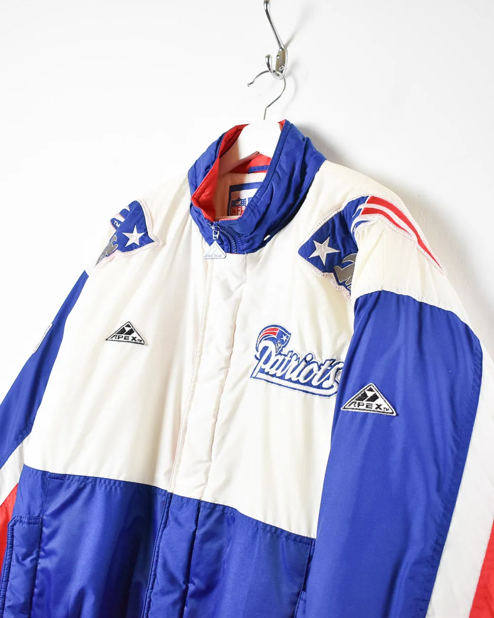 Apex Pro Line New England Patriots Quilted Coat - Large