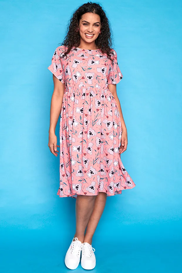 Bam Pink Koala Dress