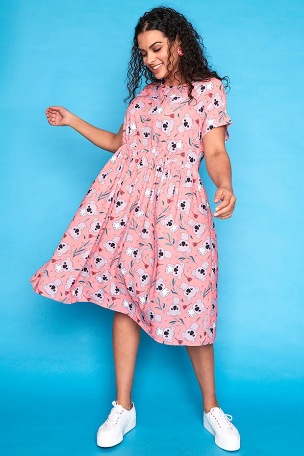 Bam Pink Koala Dress