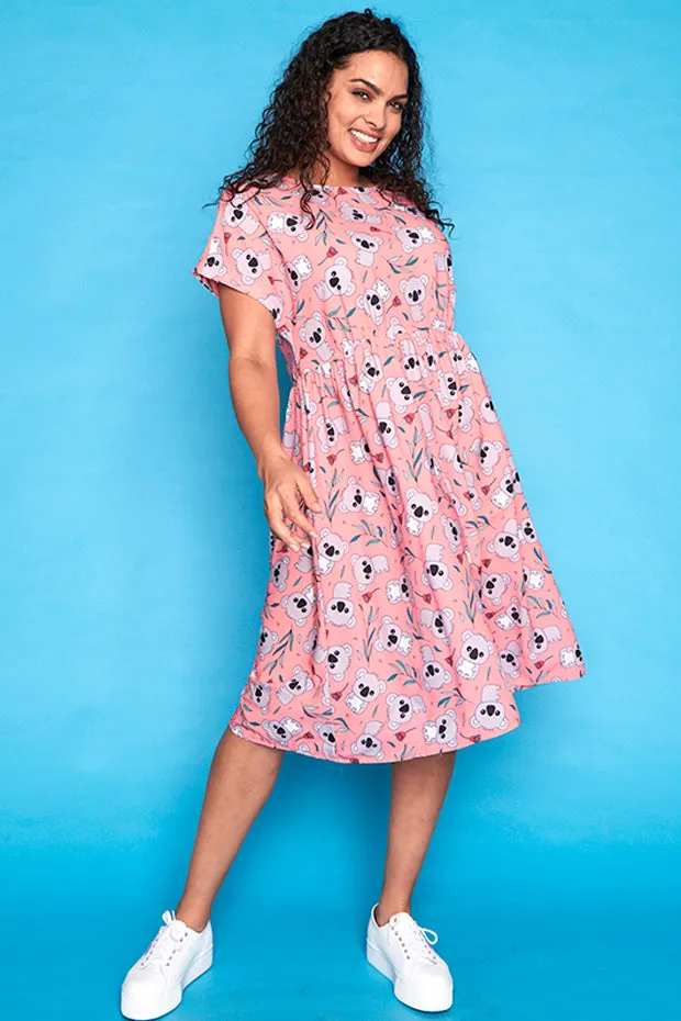 Bam Pink Koala Dress