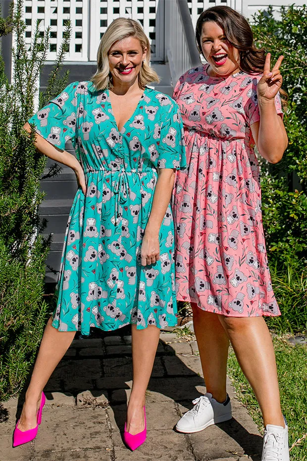 Bam Pink Koala Dress