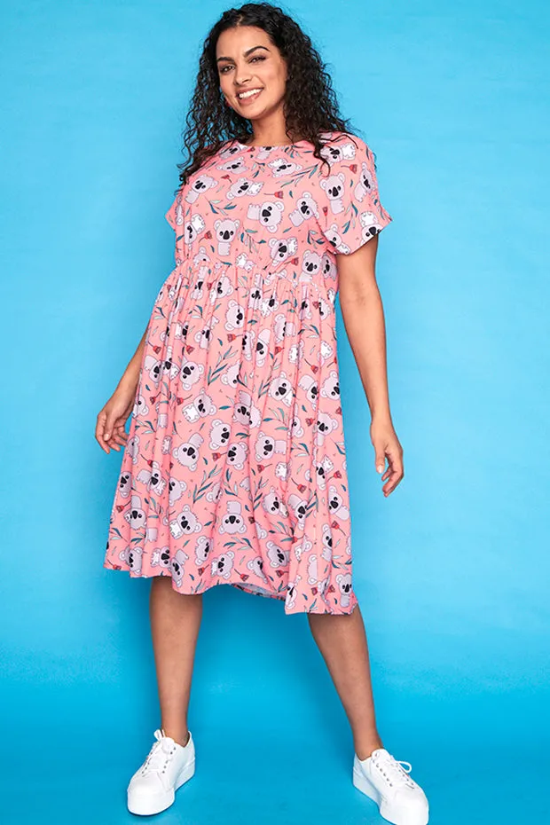 Bam Pink Koala Dress