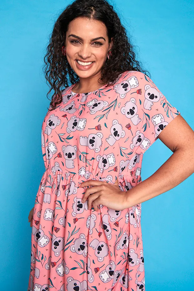 Bam Pink Koala Dress