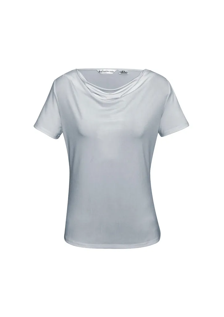 Biz Collection Womens Ava Drape Knit Top