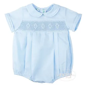 Blue Smocked Bubble