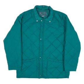 FILA Magic Line Insulated Quilted Coat Blue Mens 2XL