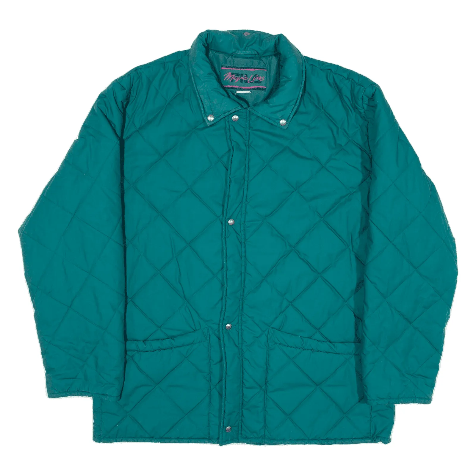 FILA Magic Line Insulated Quilted Coat Blue Mens 2XL