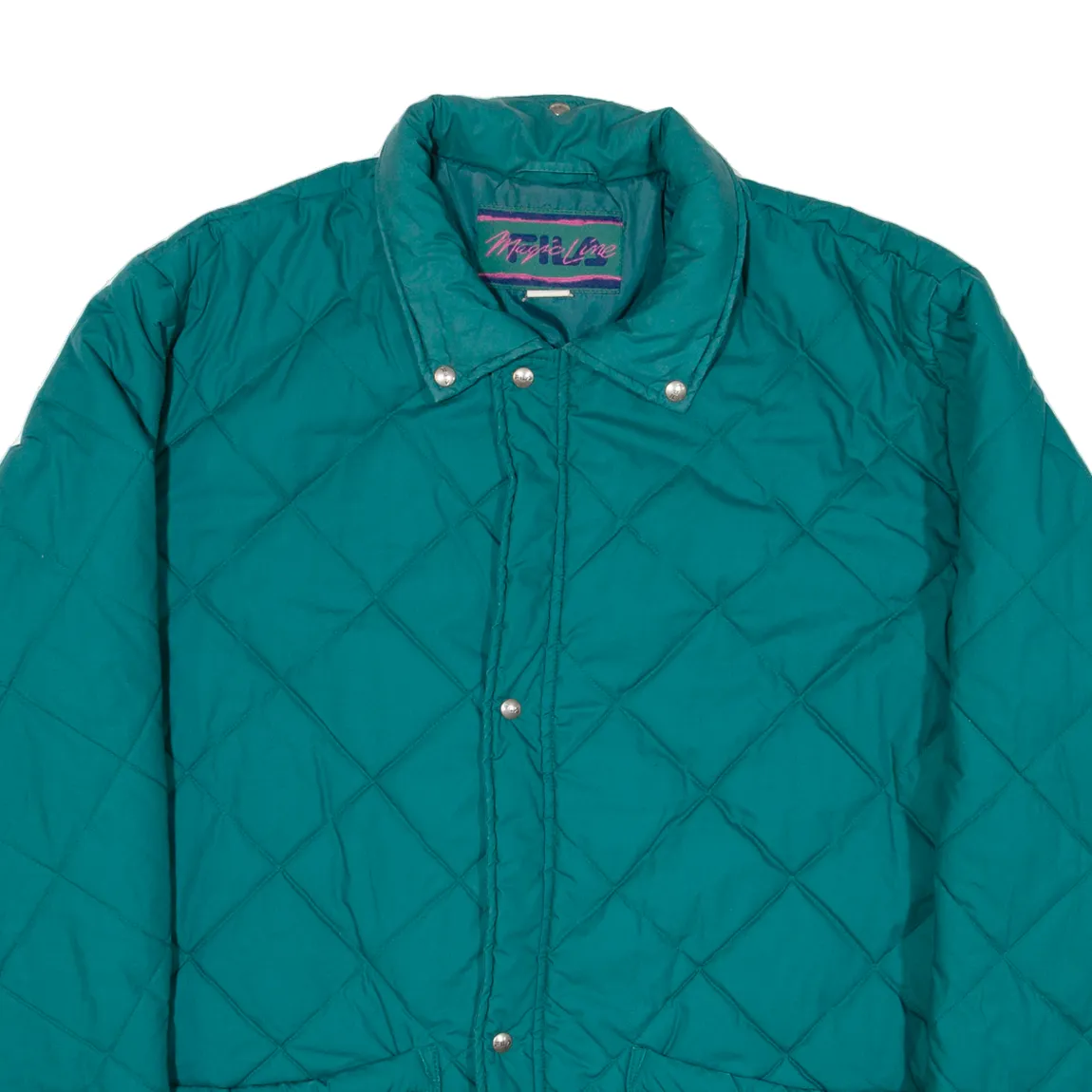 FILA Magic Line Insulated Quilted Coat Blue Mens 2XL