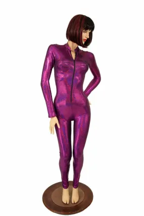 Fuchsia Sparkly "Stella" Catsuit