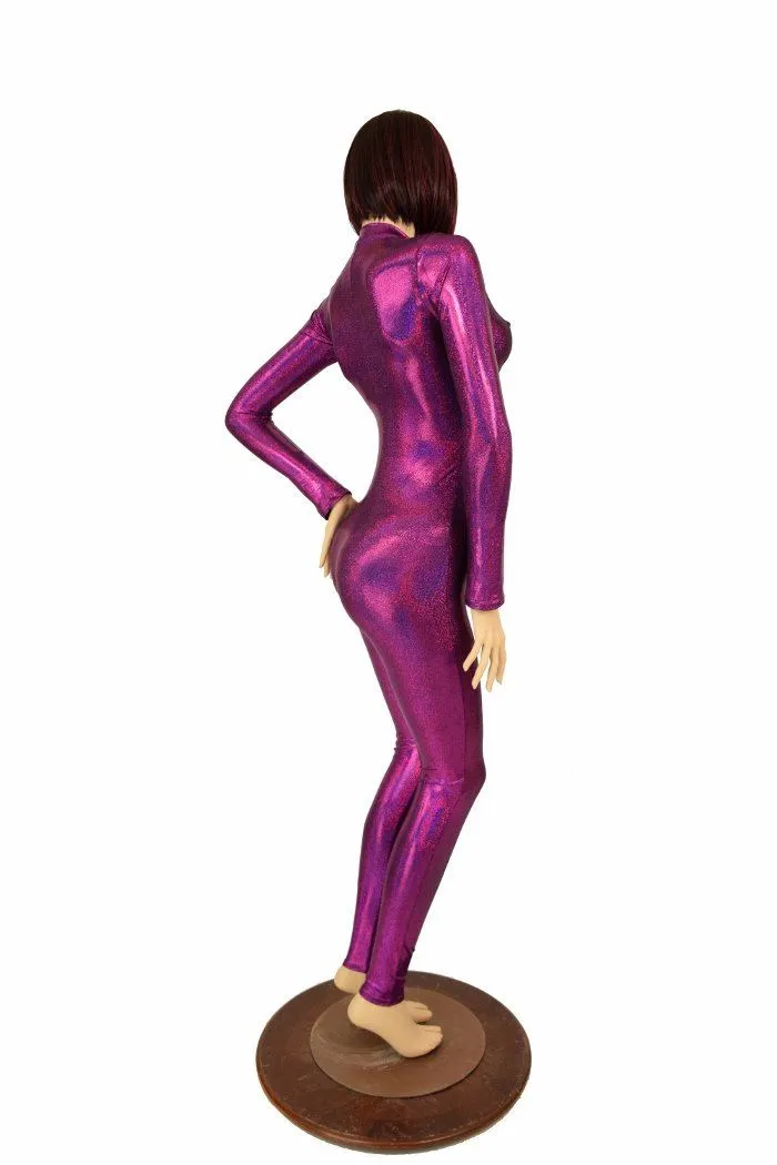 Fuchsia Sparkly "Stella" Catsuit