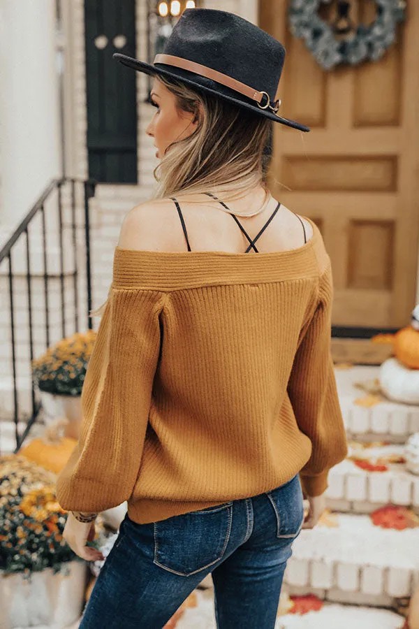 Italian Coast Shift Sweater In Camel