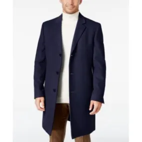 Lauren Ralph Lauren Men’s Luther Luxury Blend Overcoat Coat Blue 40R