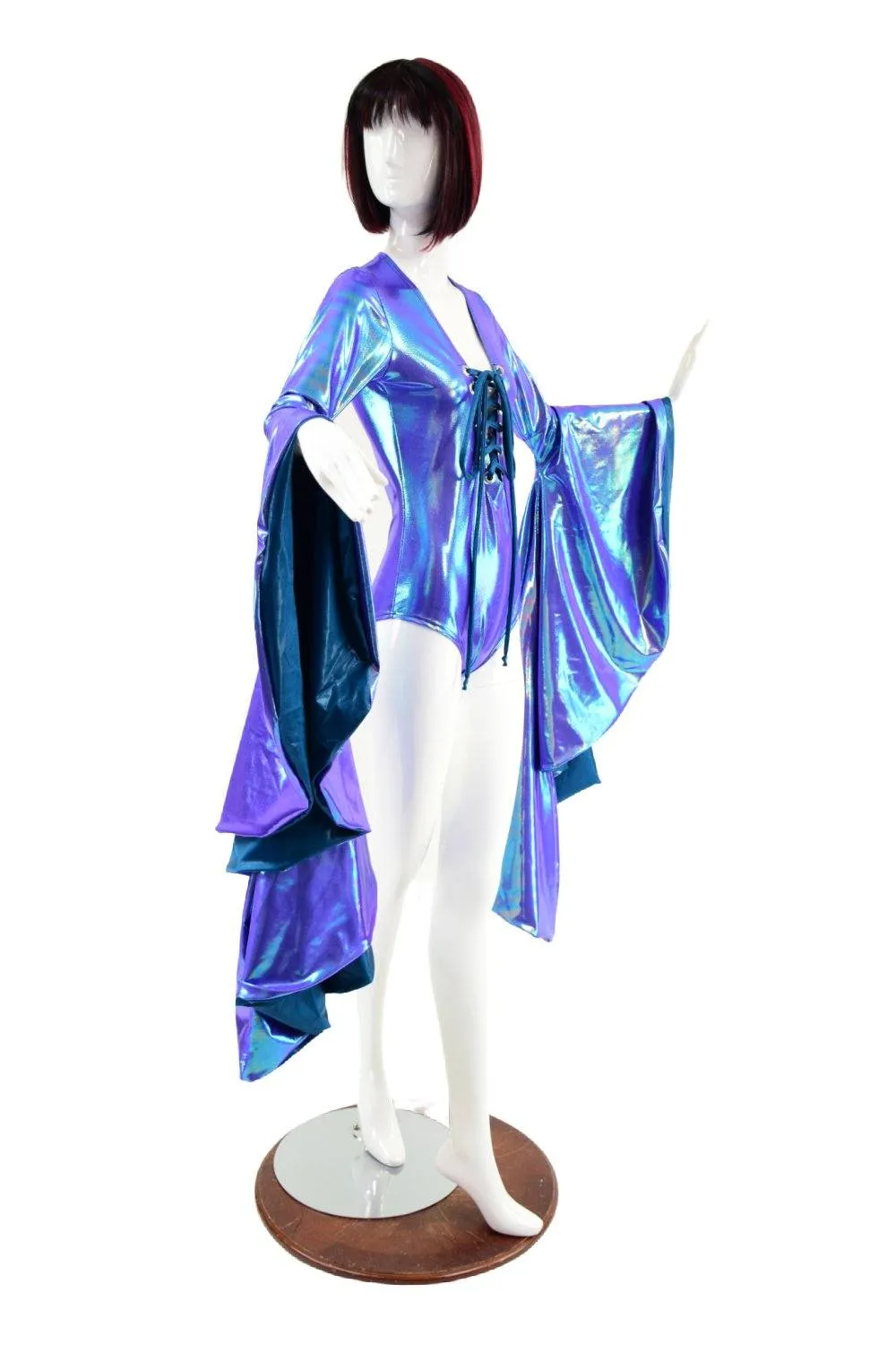Moonstone Sorceress Sleeve Romper with Laceup