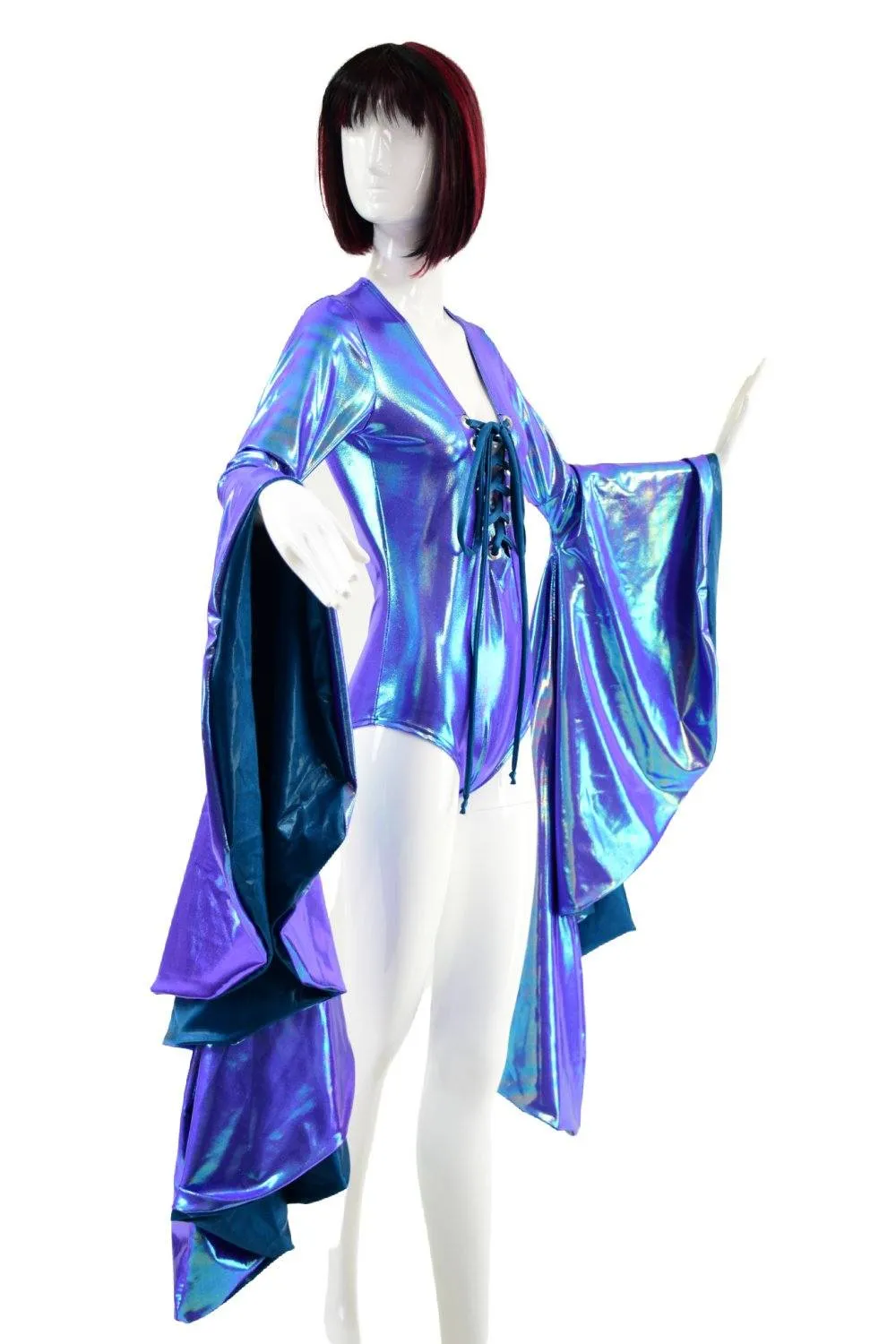 Moonstone Sorceress Sleeve Romper with Laceup