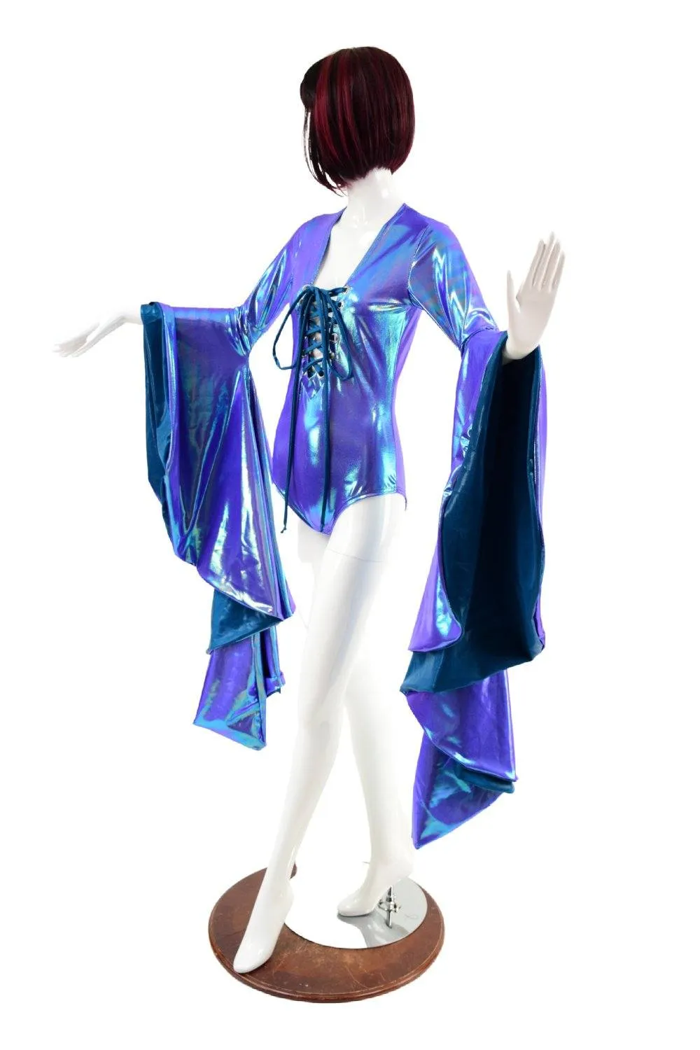 Moonstone Sorceress Sleeve Romper with Laceup