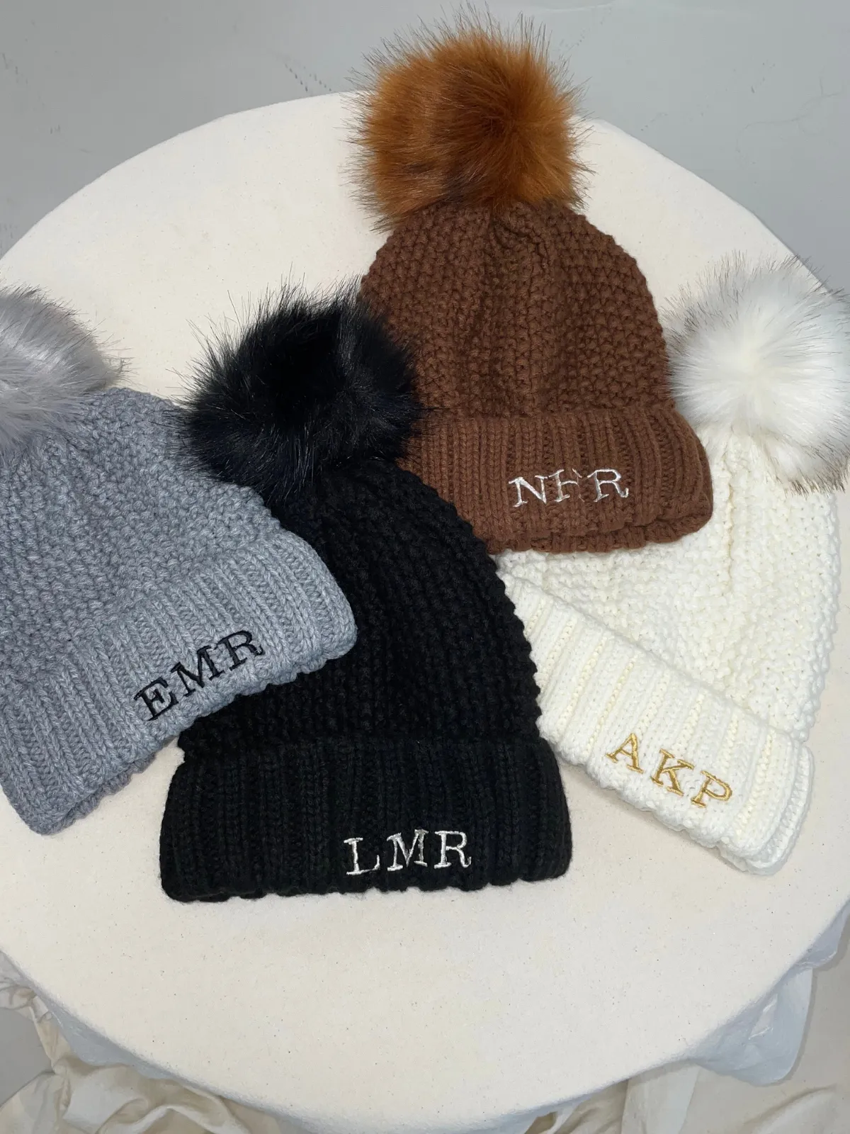 Sammy Blackt Knitted Pom Pom Bobble Hat