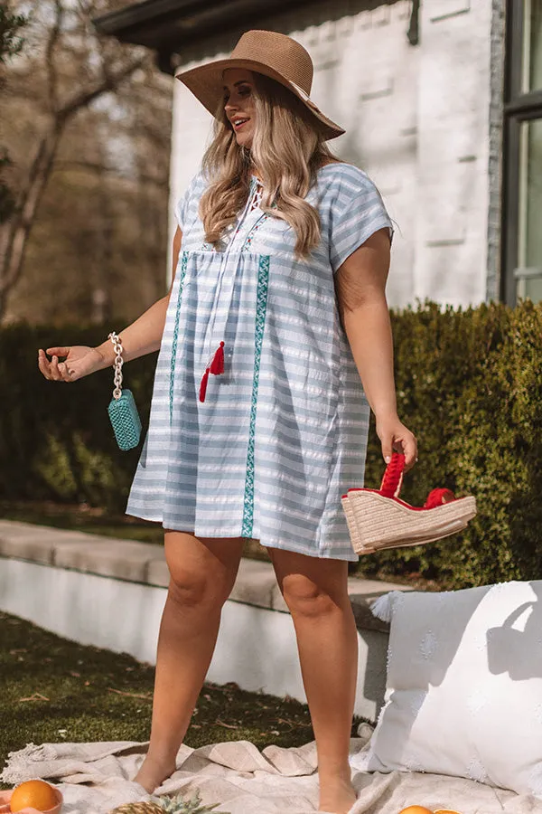 San Francisco Sun Embroidered Dress Curves