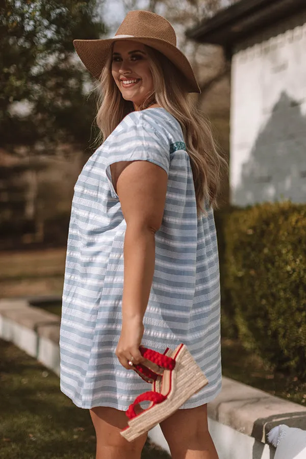 San Francisco Sun Embroidered Dress Curves