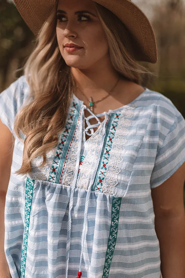 San Francisco Sun Embroidered Dress Curves