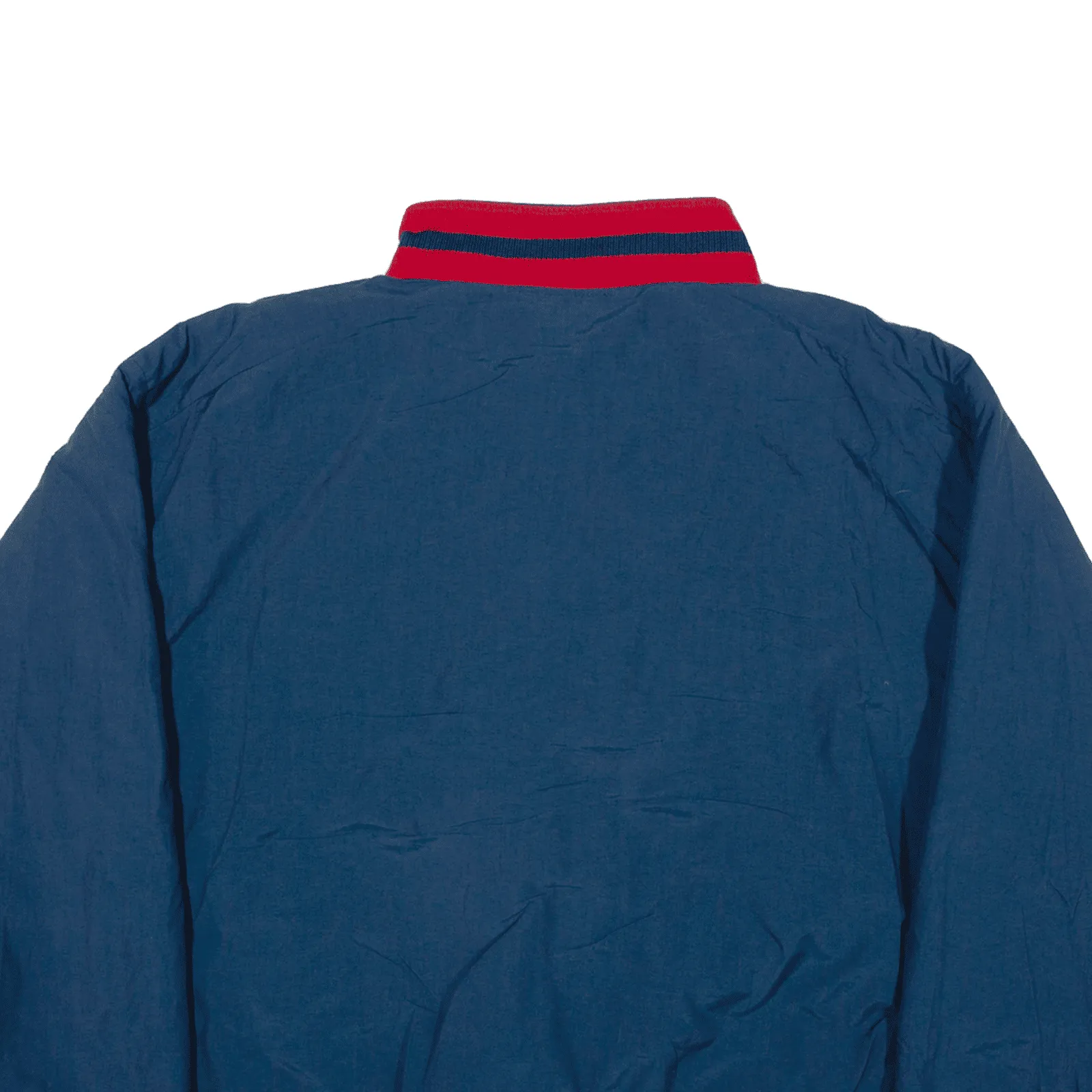 TAG Baseball Quilted Lined Coat Blue Nylon Mens L