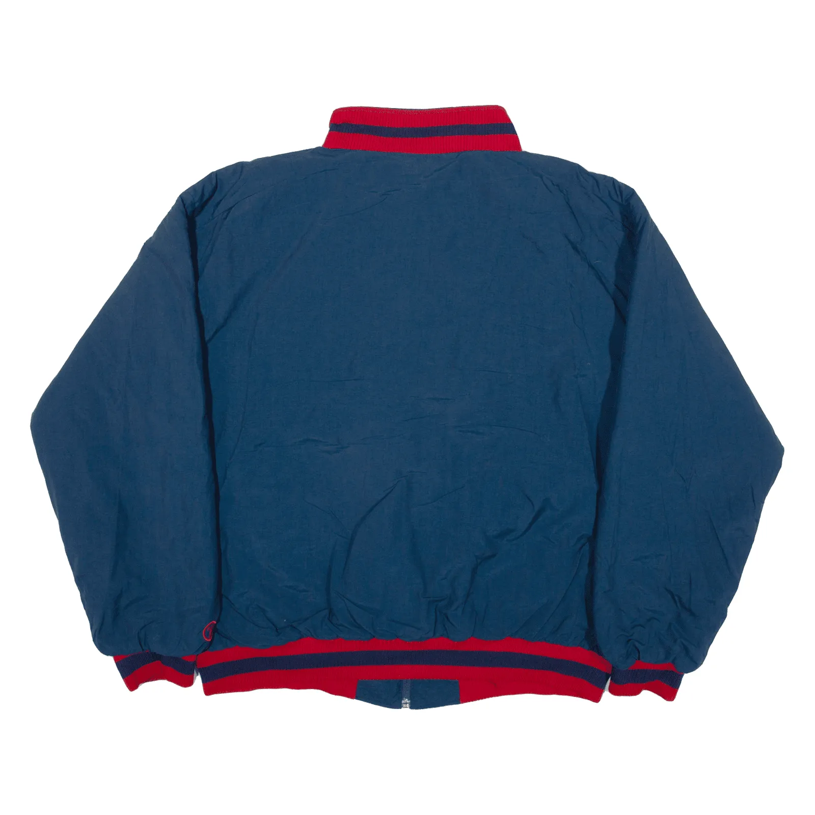 TAG Baseball Quilted Lined Coat Blue Nylon Mens L