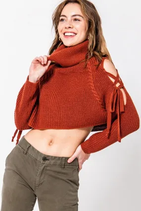 Turned Up Crop Sweater