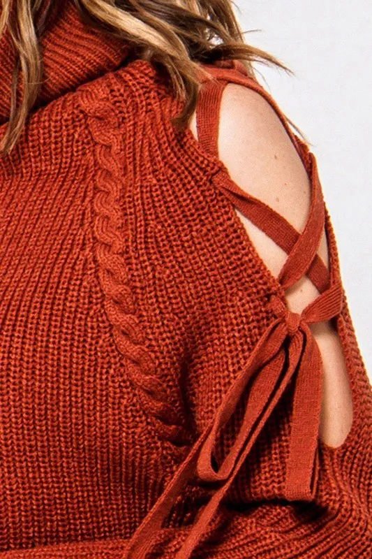 Turned Up Crop Sweater